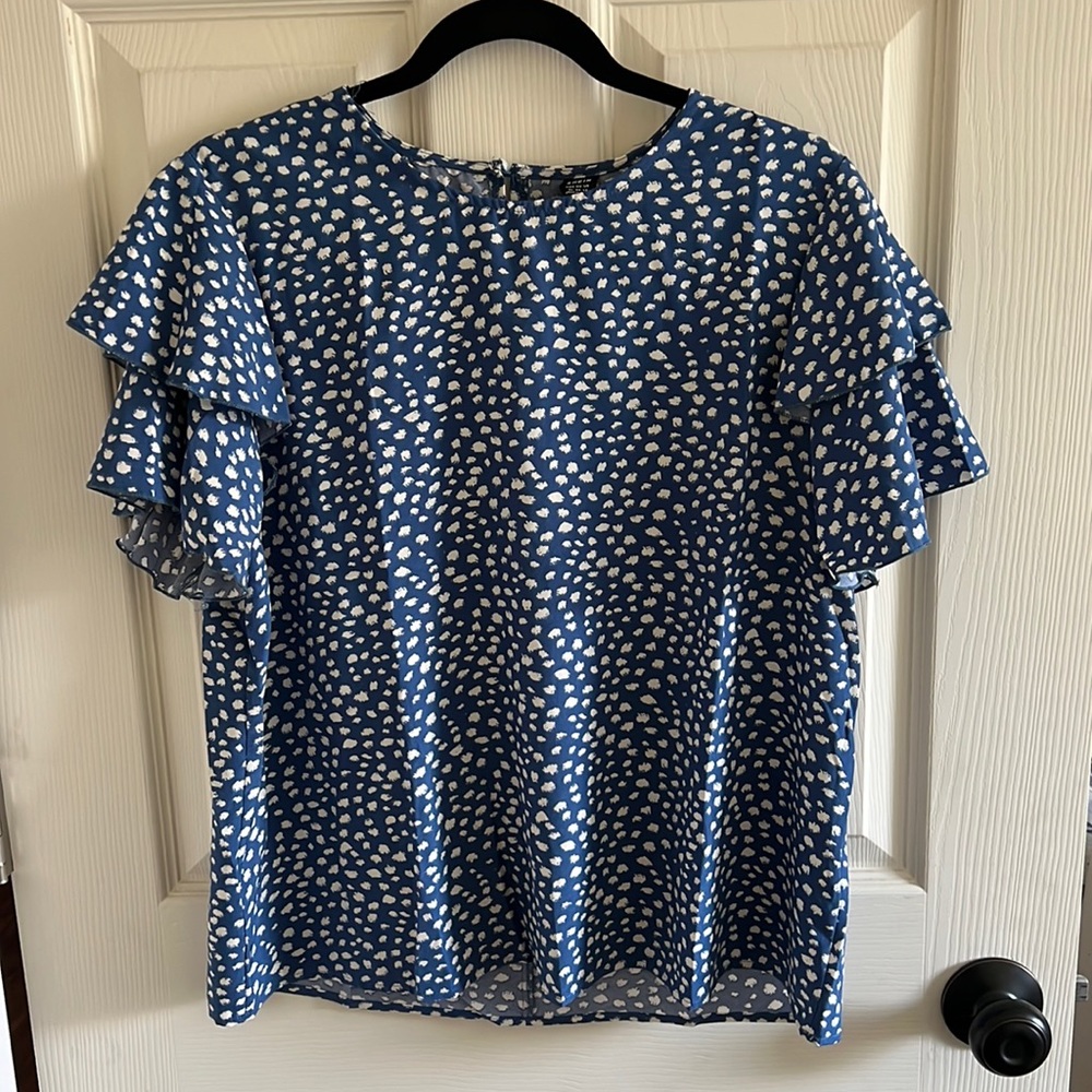 Blue Leopard Top